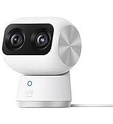 eufy Security Indoor CAM S350, camera Doble, camera de security with resolution 4K UHD, zoom de 8...